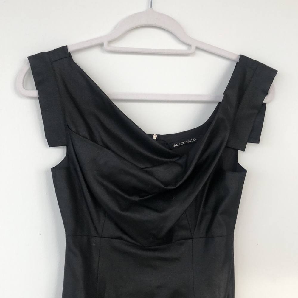 Black Halo mini dress. Never worn. - Picture 3 of 6